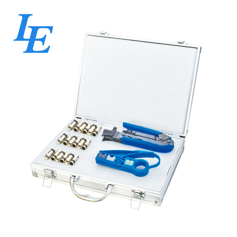 RJ45/12/11 Network Cable Tool Set For Crimping / Cutting / Stripping CE Approved