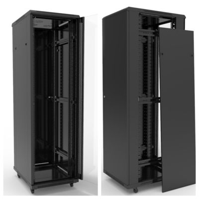 Heavy Duty Server Rack Cabinet With Excellent Cable Management 18U-47U Height 800kg Max Load Capacity