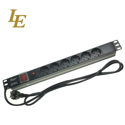 Factory 9 Ways Germany Power Distribution Unit 19 Inch Mounted