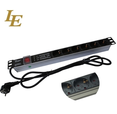 Factory 9 Ways Germany Power Distribution Unit 19 Inch Mounted
