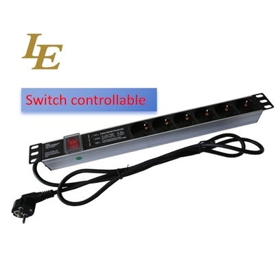 Manufacture 8 Ways EU PDU Power Distribution Unit 19 Inch Mounted For Rack