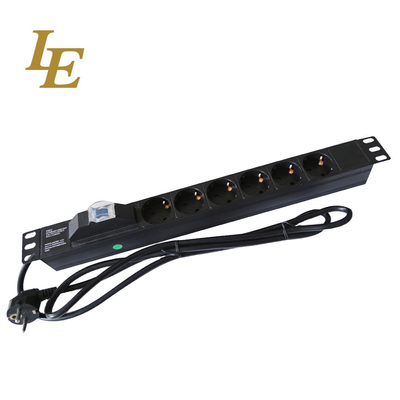 Manufacture 8 Ways EU PDU Power Distribution Unit 19 Inch Mounted For Rack