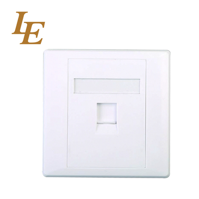 LE 86X86mm Or 114x70mm Networking OEM  RJ45 Faceplate