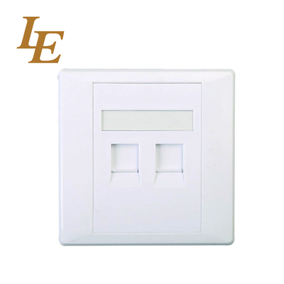 LE 86X86mm Or 114x70mm Networking OEM  RJ45 Faceplate