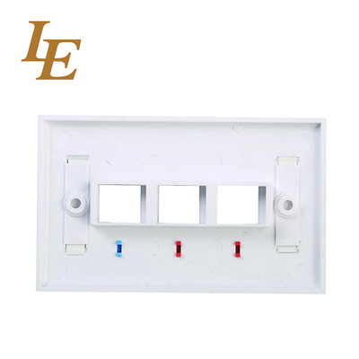 LE 86X86mm Or 114x70mm Networking OEM  RJ45 Faceplate
