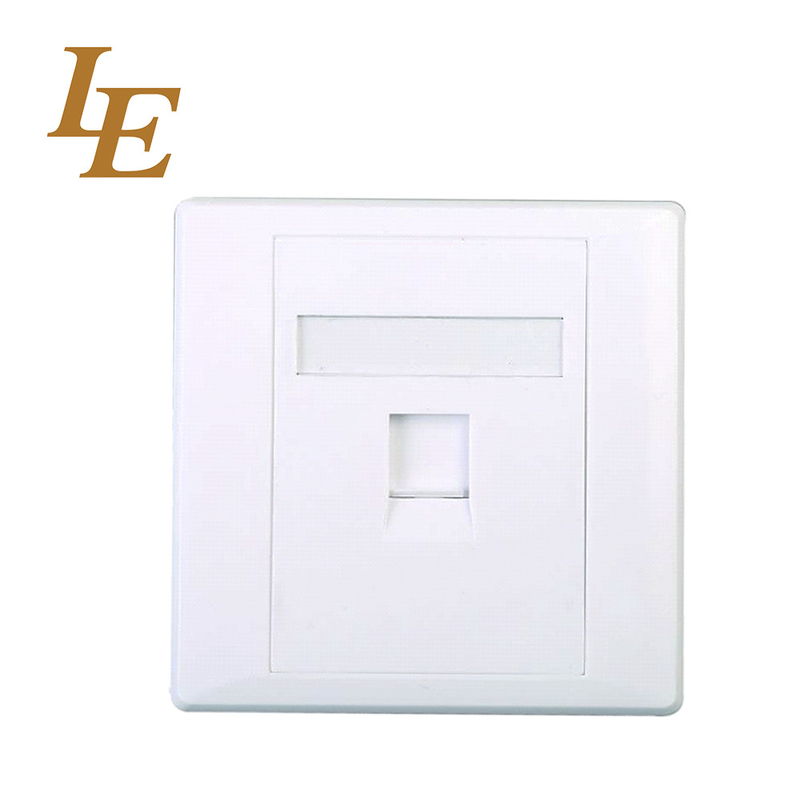 LE 86X86mm Or 114x70mm Networking OEM  RJ45 Faceplate