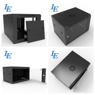 SPCC Servidor Montado na parede de armazenamento de rack 450mm / 600mm Profundidade montada