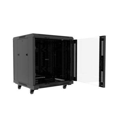 Modelo clássico 12U Rack de servidor com gabinete de porta de vidro