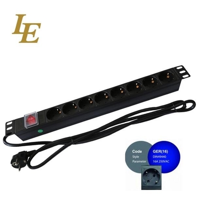 Profissional Teste de infravermelho PDU de distribuição de banda de alimentação de tipo UE para armário de rack de servidores