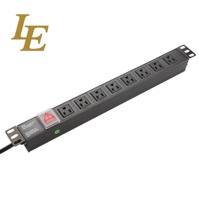 19 polegadas EUA Instalação horizontal vertical125V 50/60Hz 15A Unidade de distribuição para racks de servidores de rede