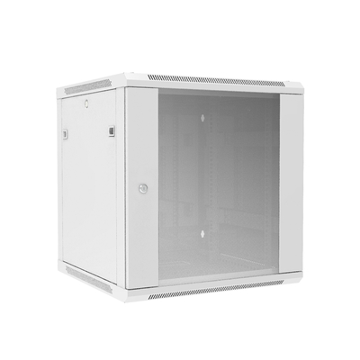 12U 19 polegadas rack servidor Ral7035 bloqueio de parede montagem sala de servidores rack armário