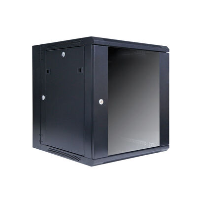 Gabinete de Servidor de Montagem na Parede LE 4U Rack de Rede de 19 Polegadas Gabinete IEC297-2 Aço Laminado a Frio SPCC Estrutura Soldada de Seção Única IP20