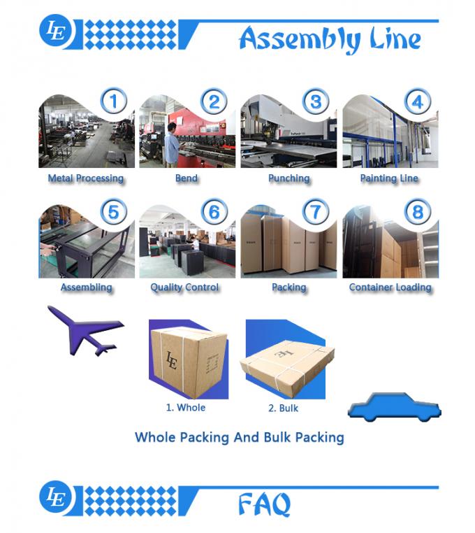Caixa de bloqueio de DVR de metal de 18"x18"x5" com ventilador de resfriamento para DVRs e NVRs MDVR Caixa de aço IP20 RAL7035 Cinza RAL9004 RAL9005 Caixa de metal preta 8