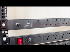 8 Way 19' PDU Alumínio Server Rack Cabinet Com Switch