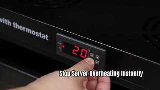 Termostato digital de gabinete de rede